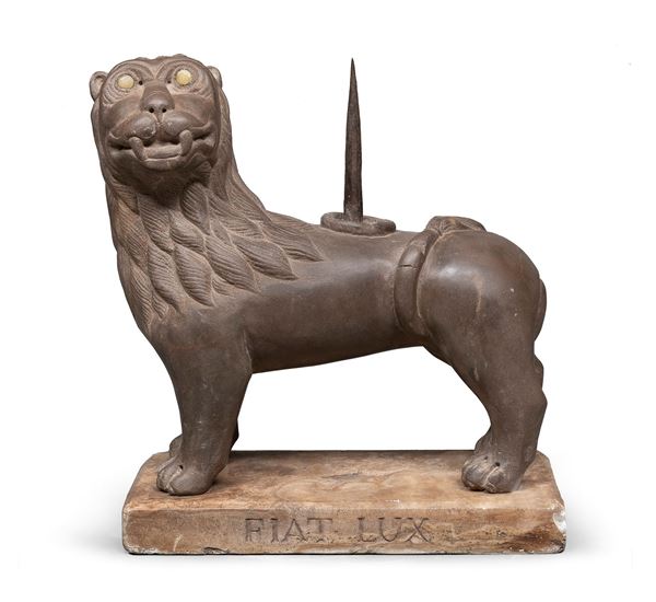 SCULTURA DI LEONE, PROBABILMENTE ARABO-NORMANNA XII-XIII SECOLO