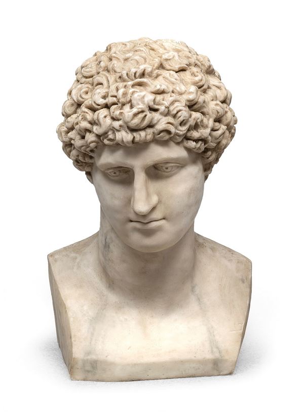 SCULTURA DI BUSTO MASCHILE ROMANO