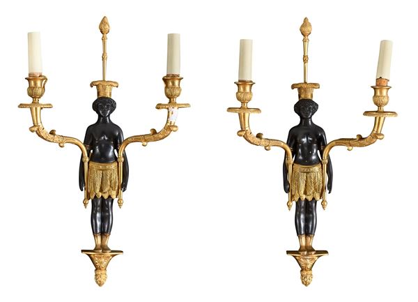 COPPIA DI APPLIQUES IN BRONZO, PROBABILMENTE FRANCIA