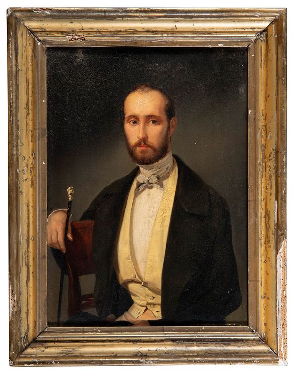 COPPIA DI RITRATTI DI PITTORE LOMBARDO