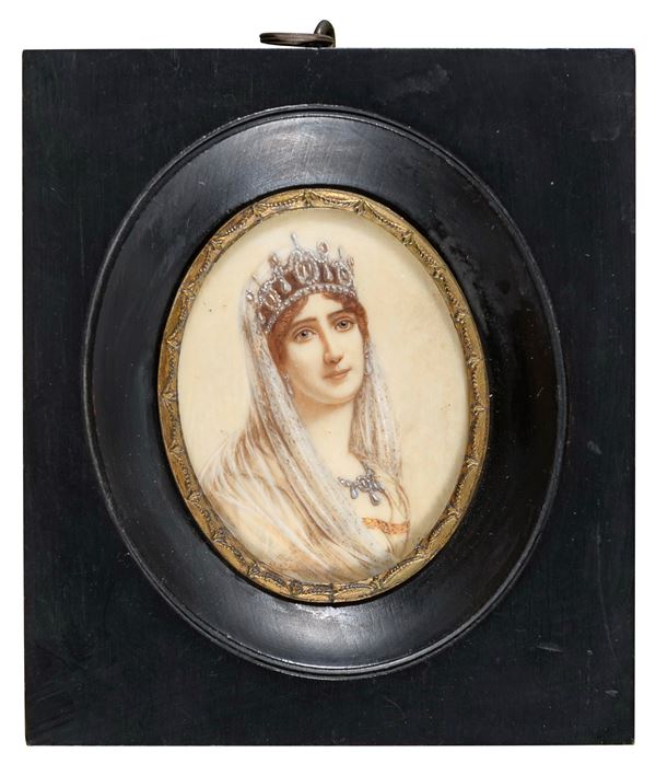 MINIATURA RITRATTO DI PRINCIPESSA