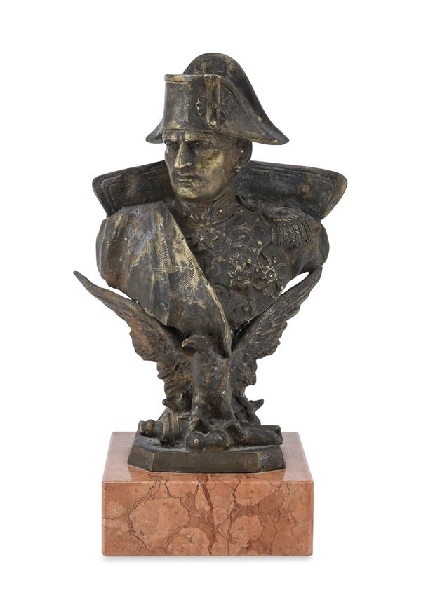 BUSTO DI NAPOLEONE IN BRONZO DI TOMMASO CAMPAJOLA