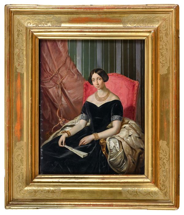 RITRATTO DI GIOVANE NOBILDONNA DI PITTORE INGLESE