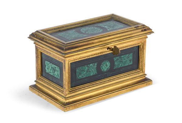 COFANETTO DI ALEXANDRE TAHAN (IN BRONZO E MALACHITE