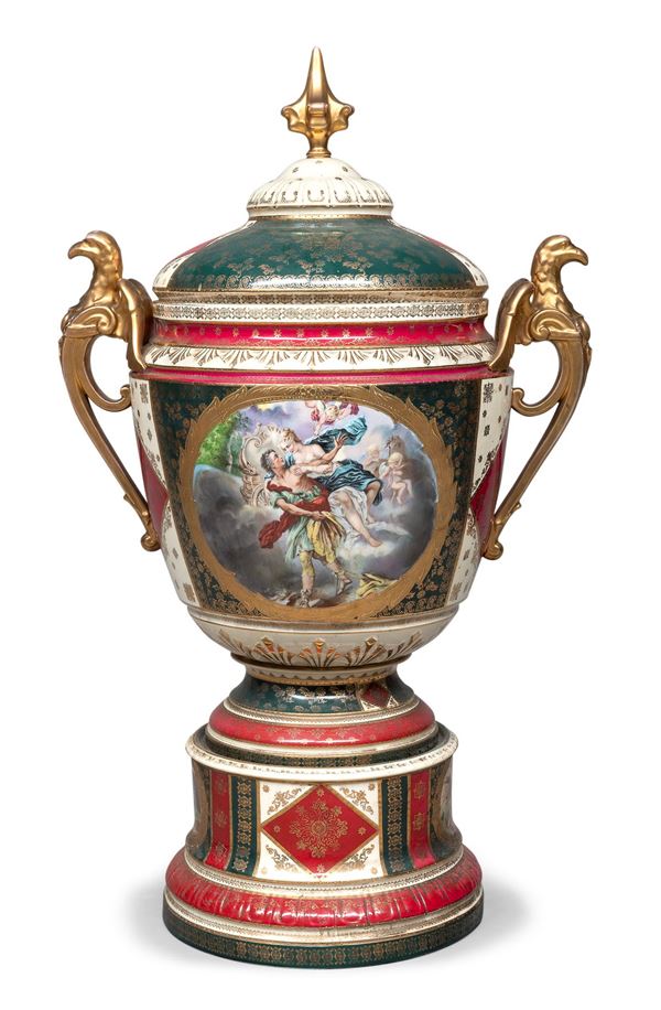 GRANDE POTICHE IN PORCELLANA, VIENNA