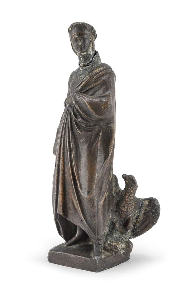 RESTI DI SCULTURA DI DANTE IN ANTIMONIO
