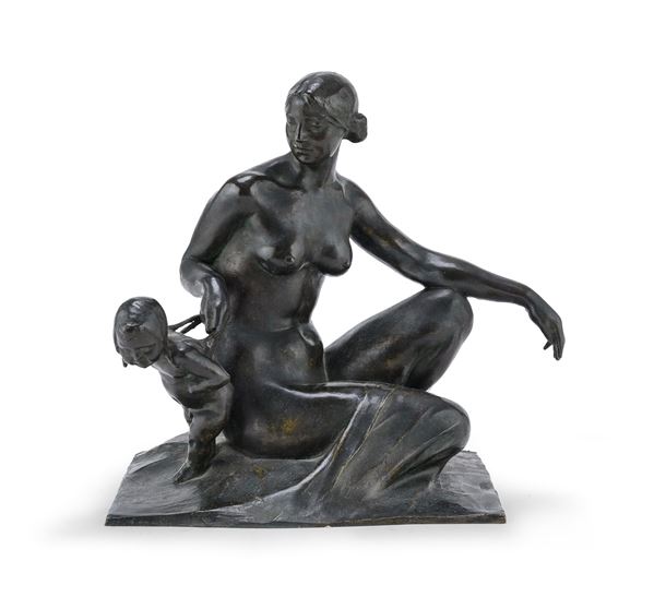 BRONZO MATERNITÁ DI GIAN GIACOMO BARBIERI