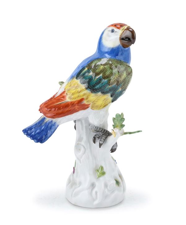 PICCOLO PAPPAGALLO IN PORCELLANA, MEISSEN