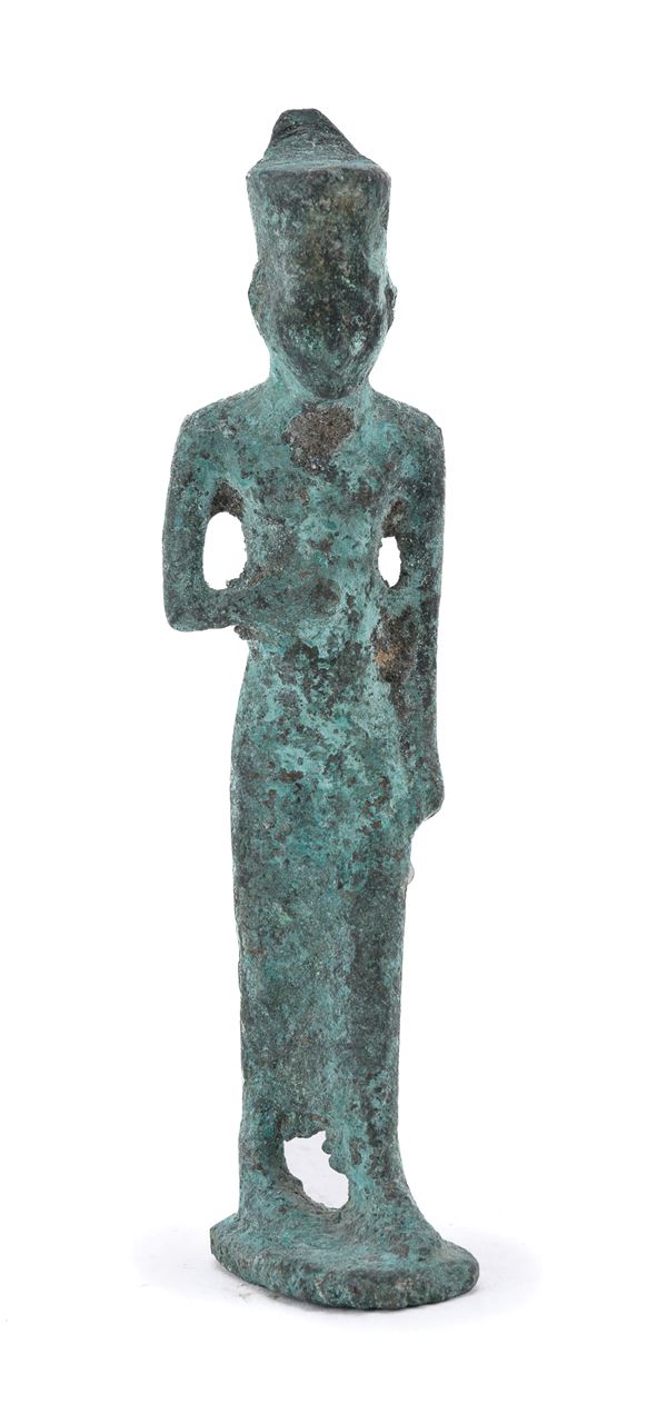 USHABTI IN BRONZO DI STILE EGIZIO