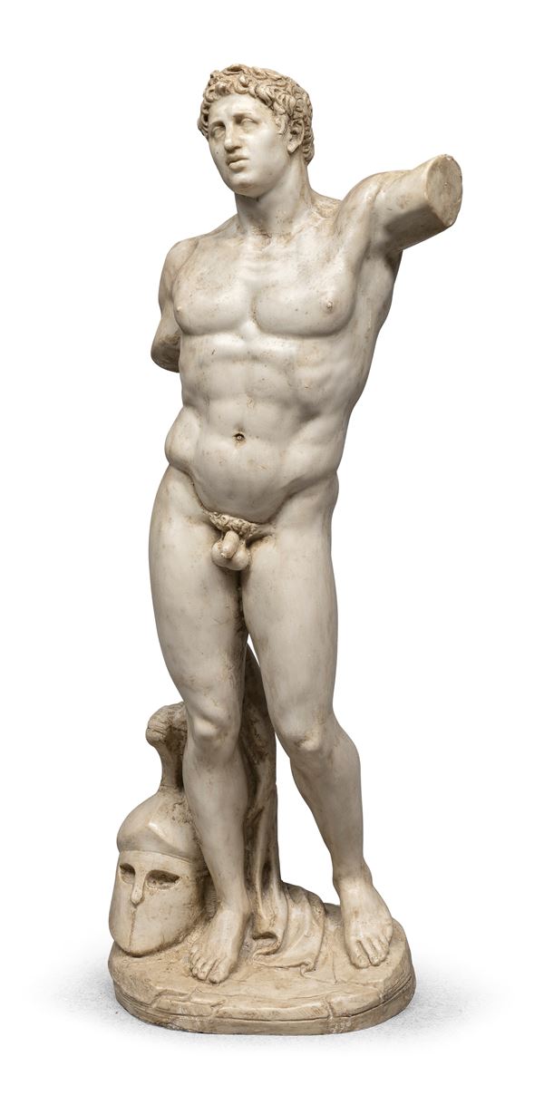 SCULTURA DI GUERRIERO DI STILE ROMANO