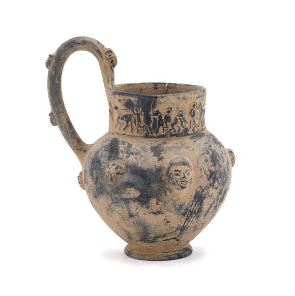 OLPE IN BUCCHERO DI STILE ARCHEOLOGICO