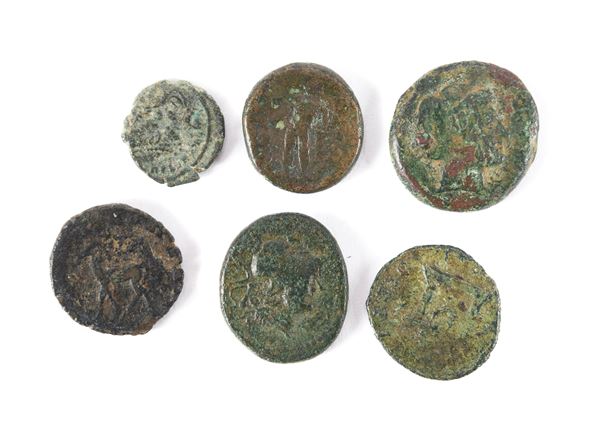 SEI BRONZETTI ANTICHI DA CLASSIFICARE