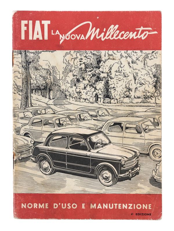 LIBRETTO USO E MANUTENZIONE FIAT MILLECENTO, 1953