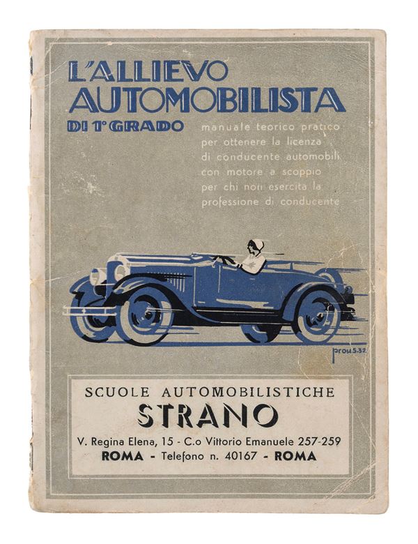 MANUALE TEORICO SCUOLA GUIDA, ANNI '30/'40