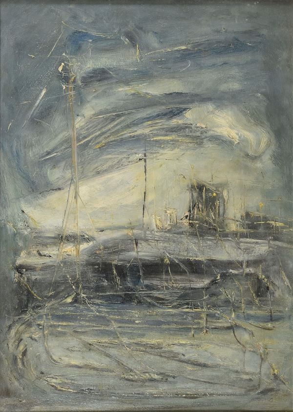DIPINTO PERIFERIA DI GIOVANNI STRADONE, 1955