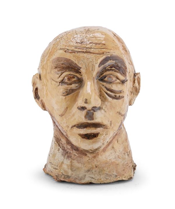 TESTA DI UOMO IN CERAMICA