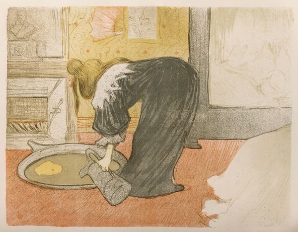 LITOGRAFIA DI HENRI TOULOUSE LAUTREC D'APRES