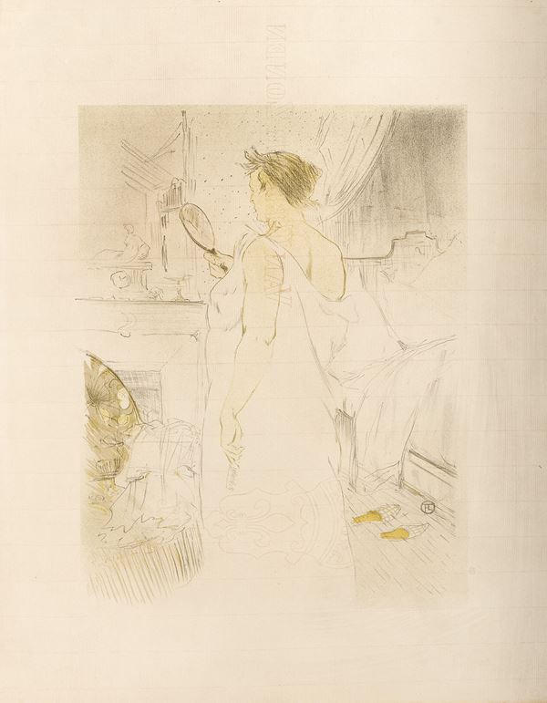 LITOGRAFIA DI HENRI TOULOUSE LAUTREC D'APRES