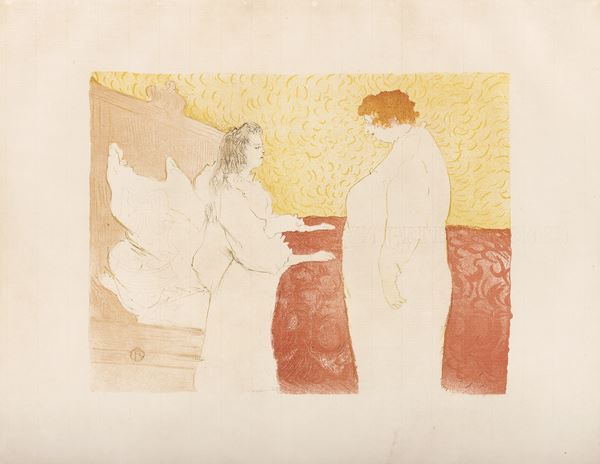 LITOGRAFIA DI HENRI TOULOUSE LAUTREC D'APRES
