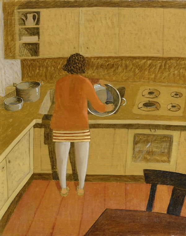 DIPINTO TINA AI TEGAMI DI ALBERTO GALLERATI