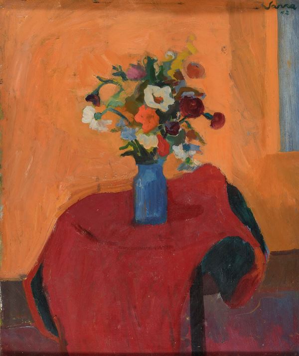 DIPINTO FIORI DI MANLIO SARRA, 1952