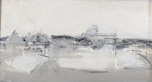DIPINTO VEDUTA DI ROMA DEL NOVECENTO