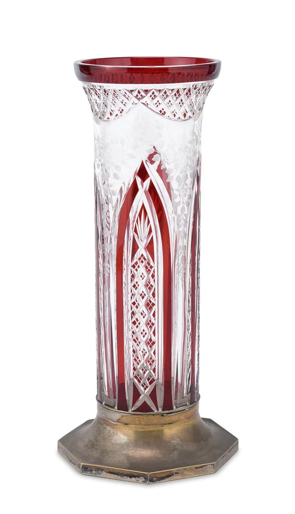 VASO IN CRISTALLO DI BOEMIA