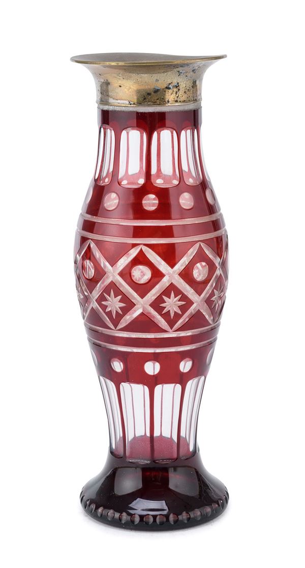 VASO IN CRISTALLO DI BOEMIA