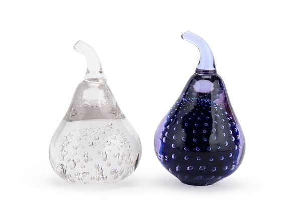 COPPIA DI FERMACARTE, MURANO