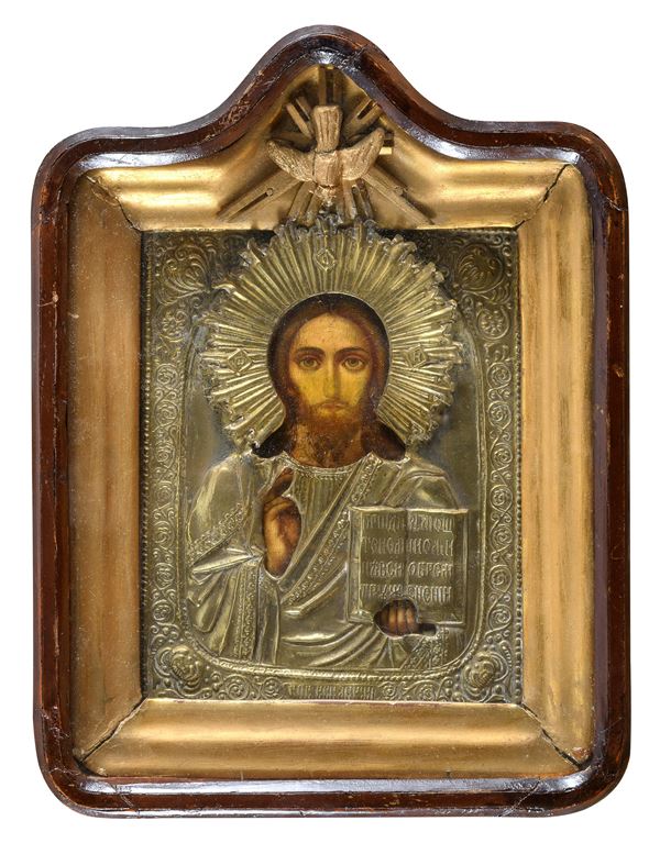 ICONA RUSSA CRISTO PANTOCRATOR