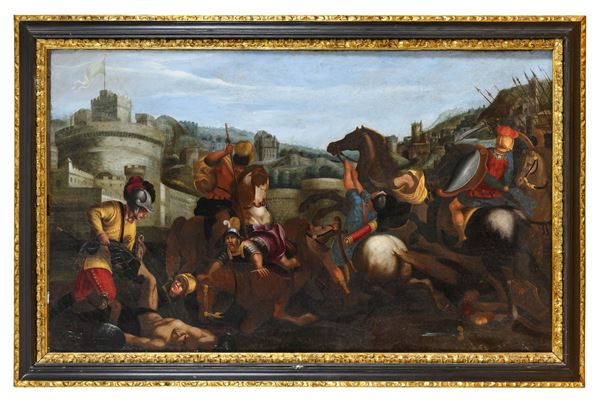 BATTAGLIA TRA CAVALIERI ATTRIBUITA AD ANTONIO TEMPESTA