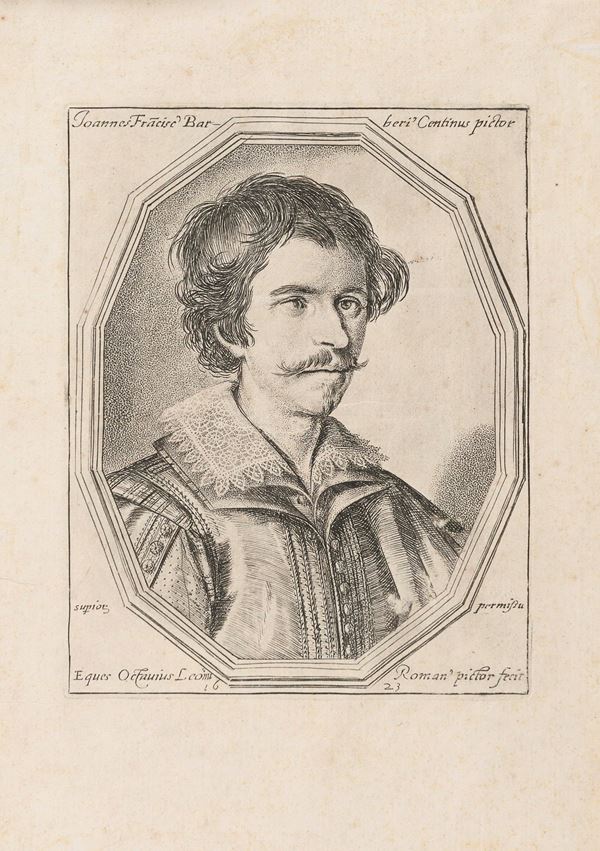 INCISIONE GUERCINO DI OTTAVIO LEONI