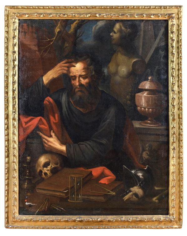DIPINTO FILOSOFO ATTRIBUITO AD AGOSTINO SCILLA