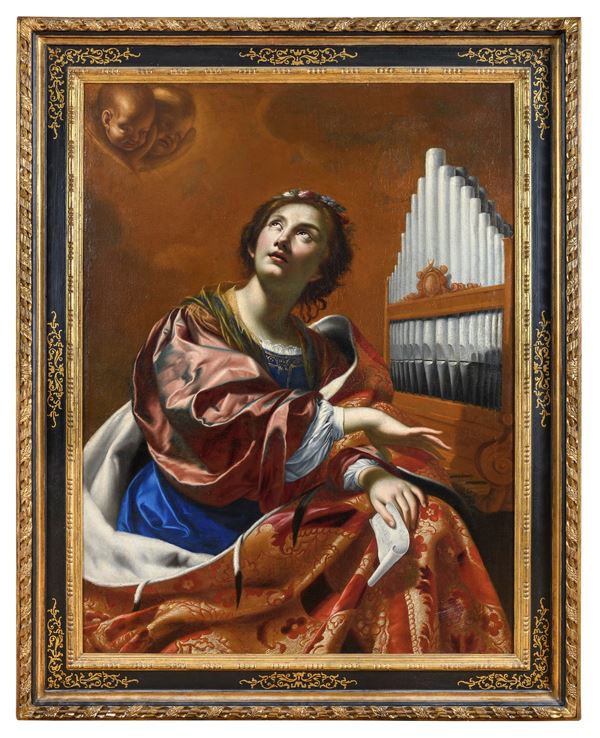 DIPINTO SANTA CECILIA DI SIMON VOUET E AIUTI