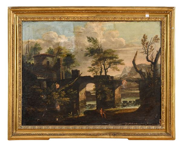 PAESAGGIO DI PITTORE ATTIVO IN ITALIA, FINE XVII SECOLO