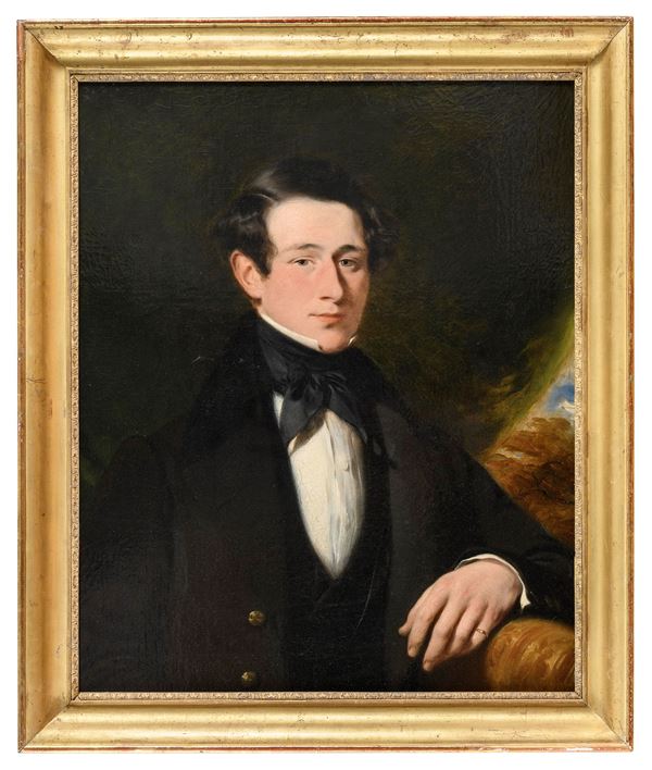 GIOVANE ARISTOCRATICO DI PITTORE INGLESE INIZIO OTTOCENTO