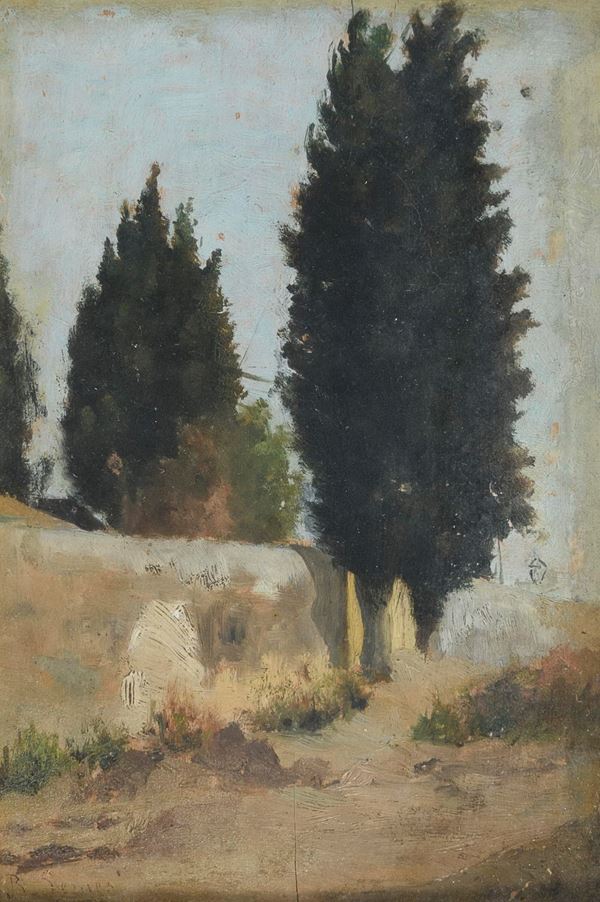 DIPINTO IL MURO BIANCO DI RAFFAELLO SERNESI