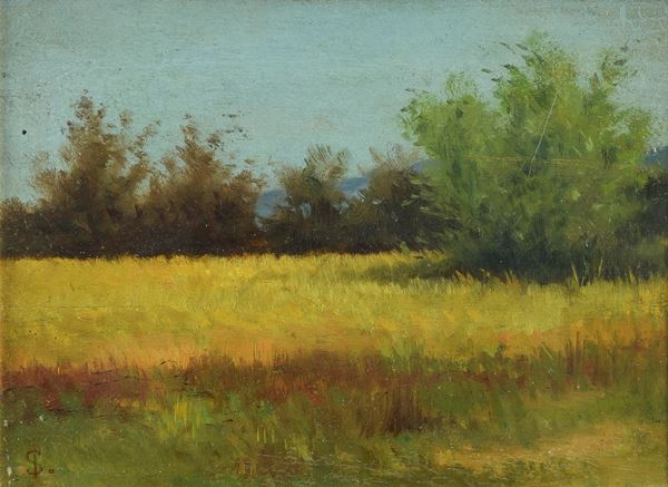 DIPINTO PAESAGGIO DI TELEMACO SIGNORINI