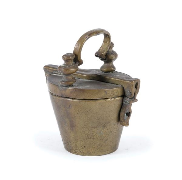 PORTAPESI IN BRONZO, FINE XVIII SECOLO