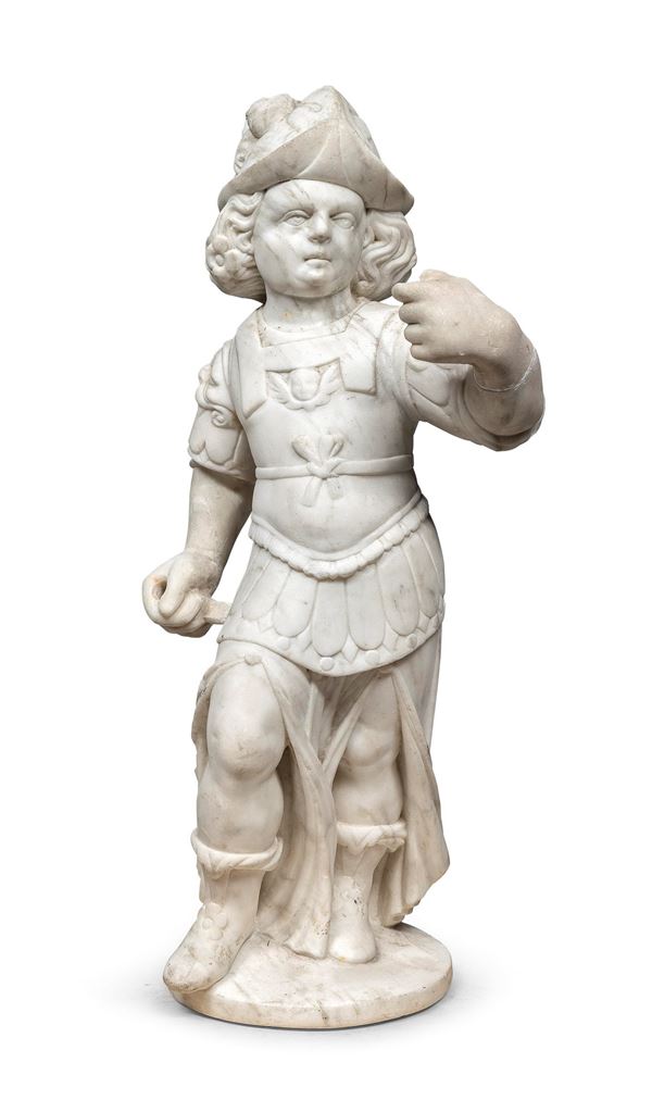 MARMO SOLDATO DI SCULTORE FIORENTINO DEL CINQUECENTO