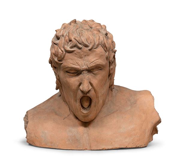 BUSTO IN TERRACOTTA DI SCULTORE ROMANO