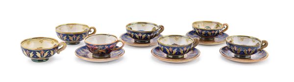 SETTE TAZZE IN CERAMICA, SANTARELLI GUALDO TADINO