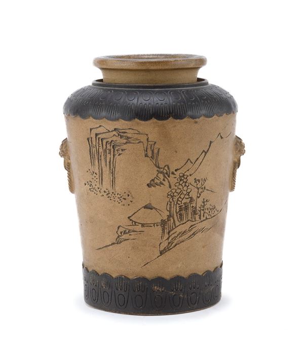 VASO IN CERAMICA, CINA, XX SECOLO