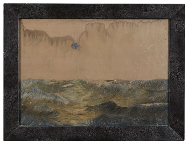 COLLAGE IN SETA E METALLO, ESTREMO ORIENTE