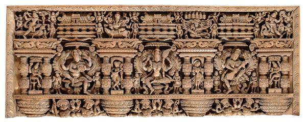 FREGIO ARCHITETTONICO IN LEGNO, INDIA
