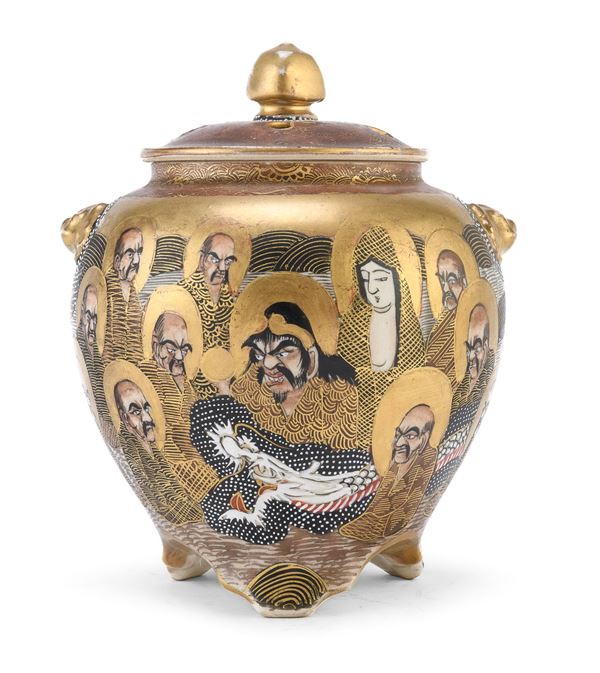 INCENSIERE IN CERAMICA, GIAPPONE FINE XIX, INIZIO XX SECOLO