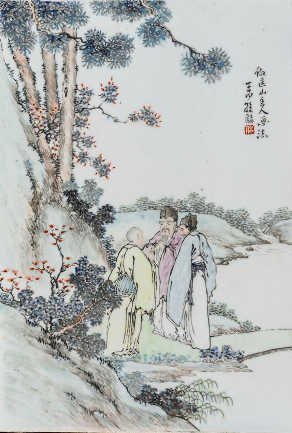MATTONELLA IN PORCELLANA, CINA XX SECOLO