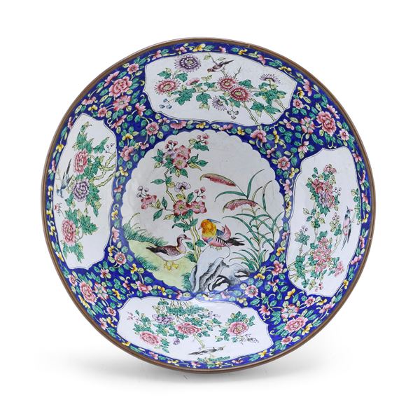 CIOTOLA IN METALLO CLOISONNÈ, CINA