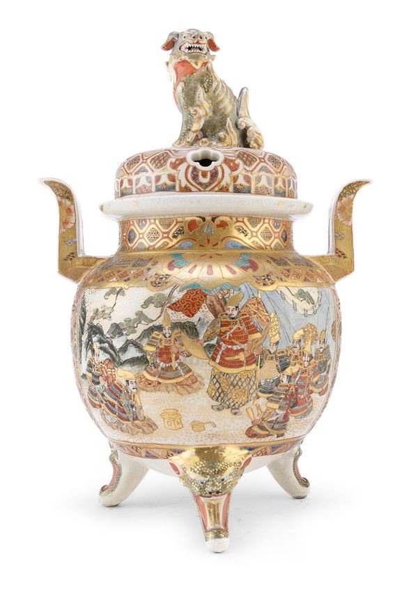INCENSIERE IN CERAMICA, GIAPPONE FINE XIX SECOLO