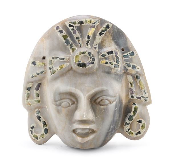 MASCHERA RITUALE IN SAPONARIA, PROBABILMENTE MESSICO
